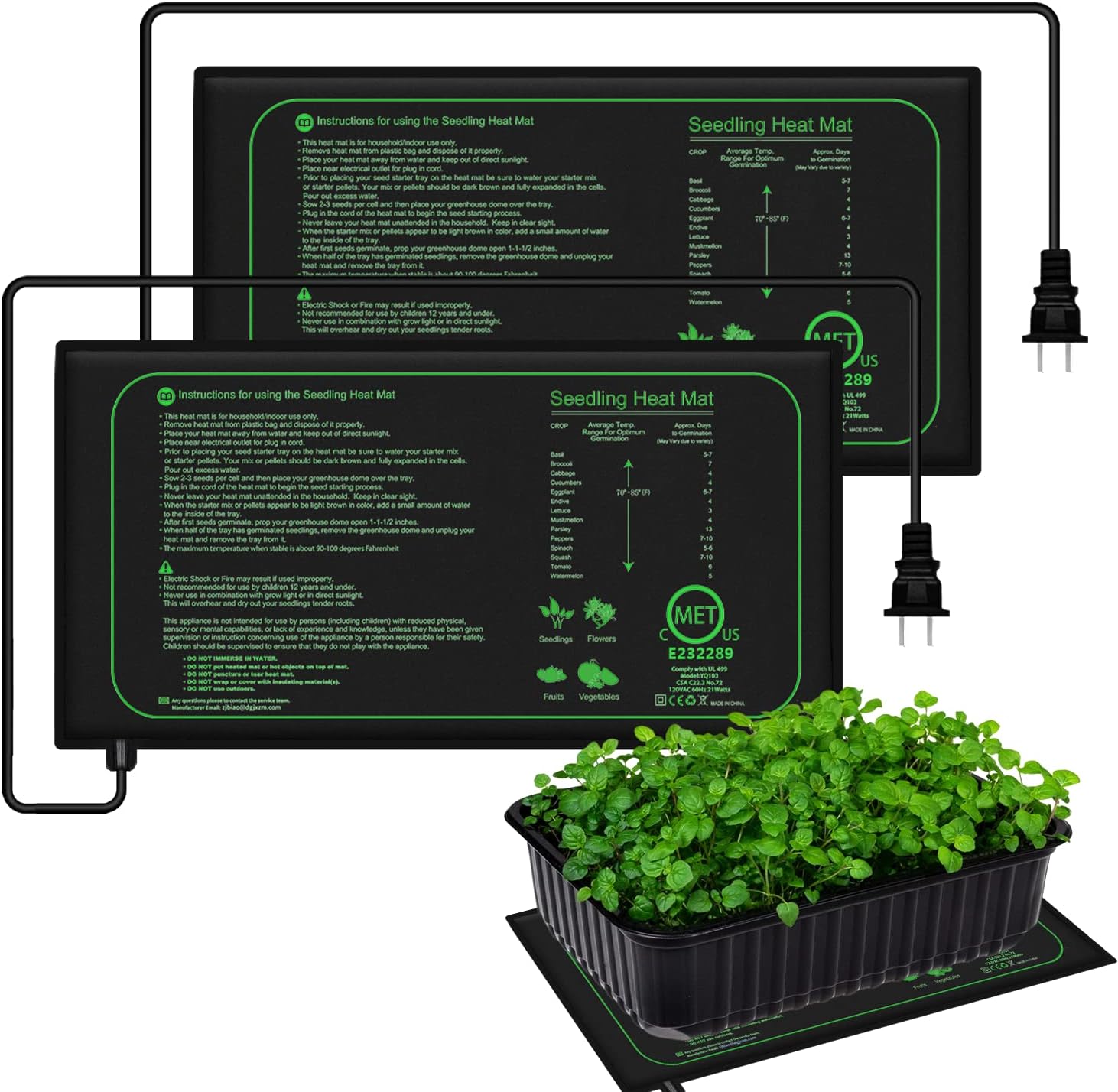 10/25/50CM Zaailing Warmte Mat - Seedling Heat Mat recensie en prijs